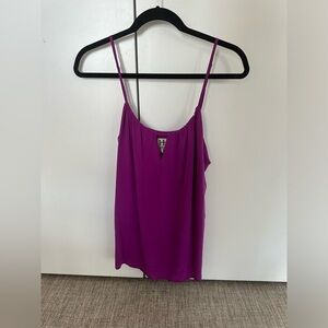 Purple tank with front cut out